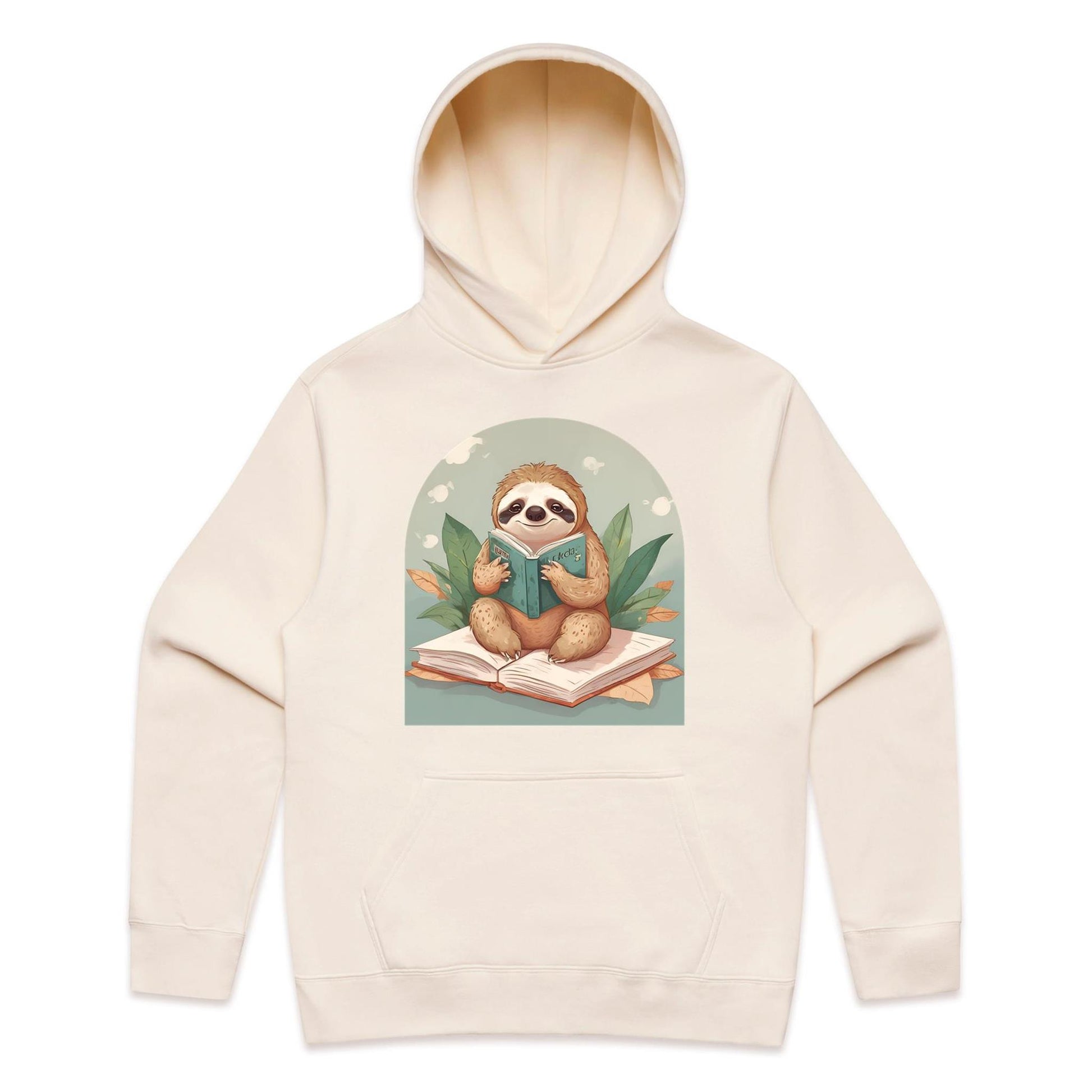 Reading Sloth Hoodie