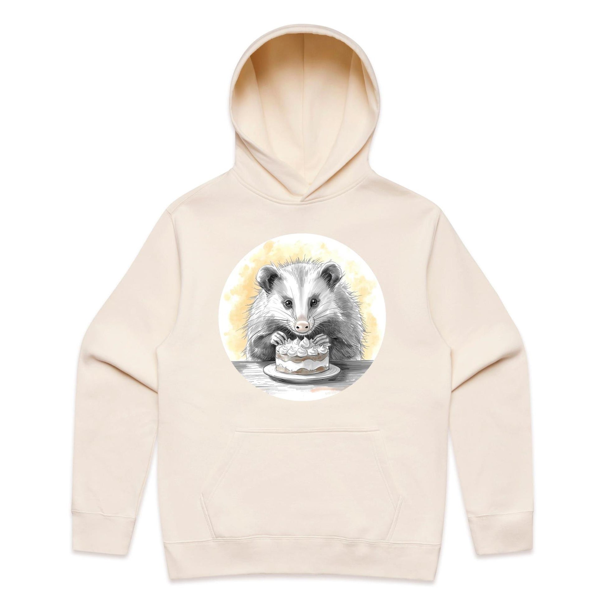 Opossum With Cake Hoodie