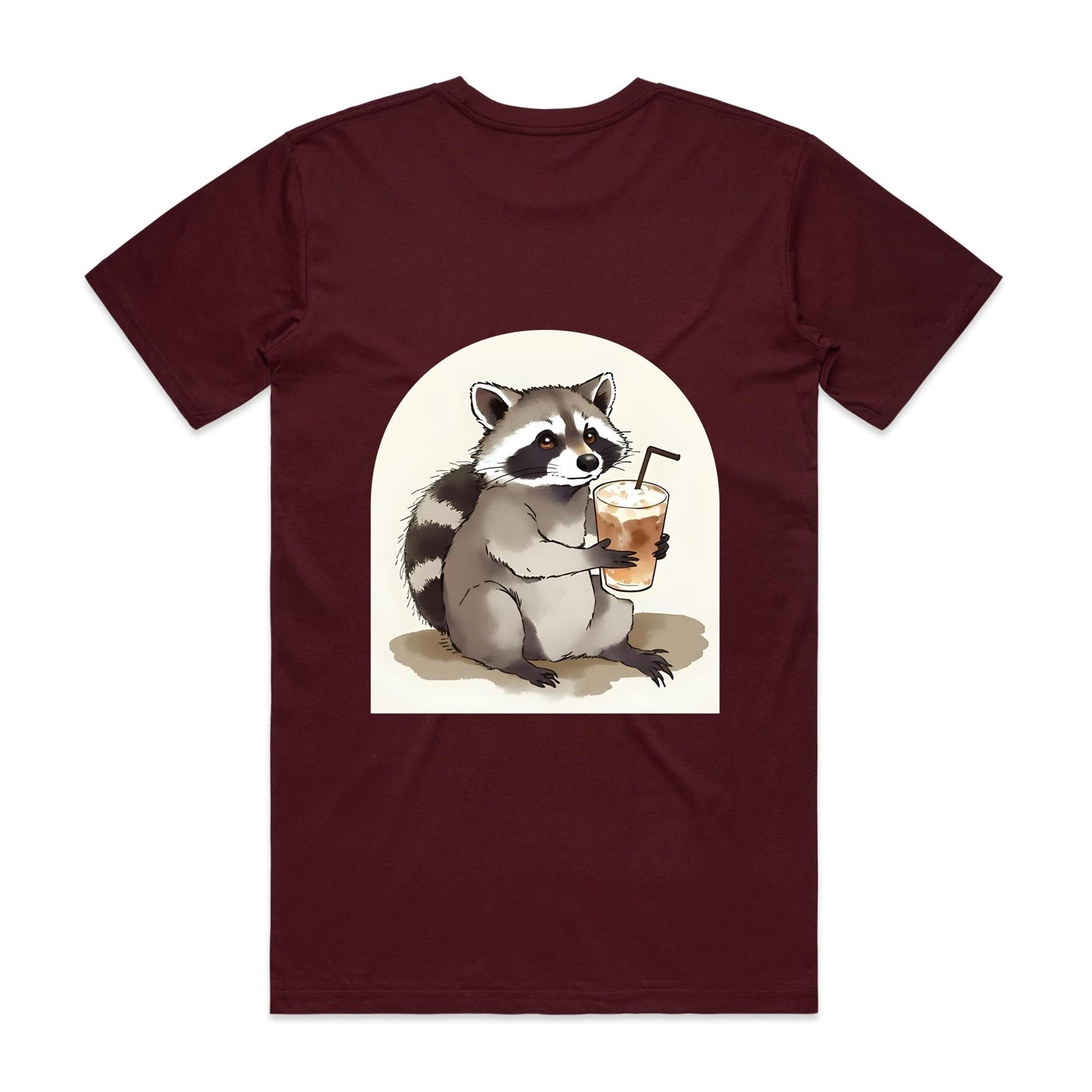Iced Coffee Racoon T-Shirt
