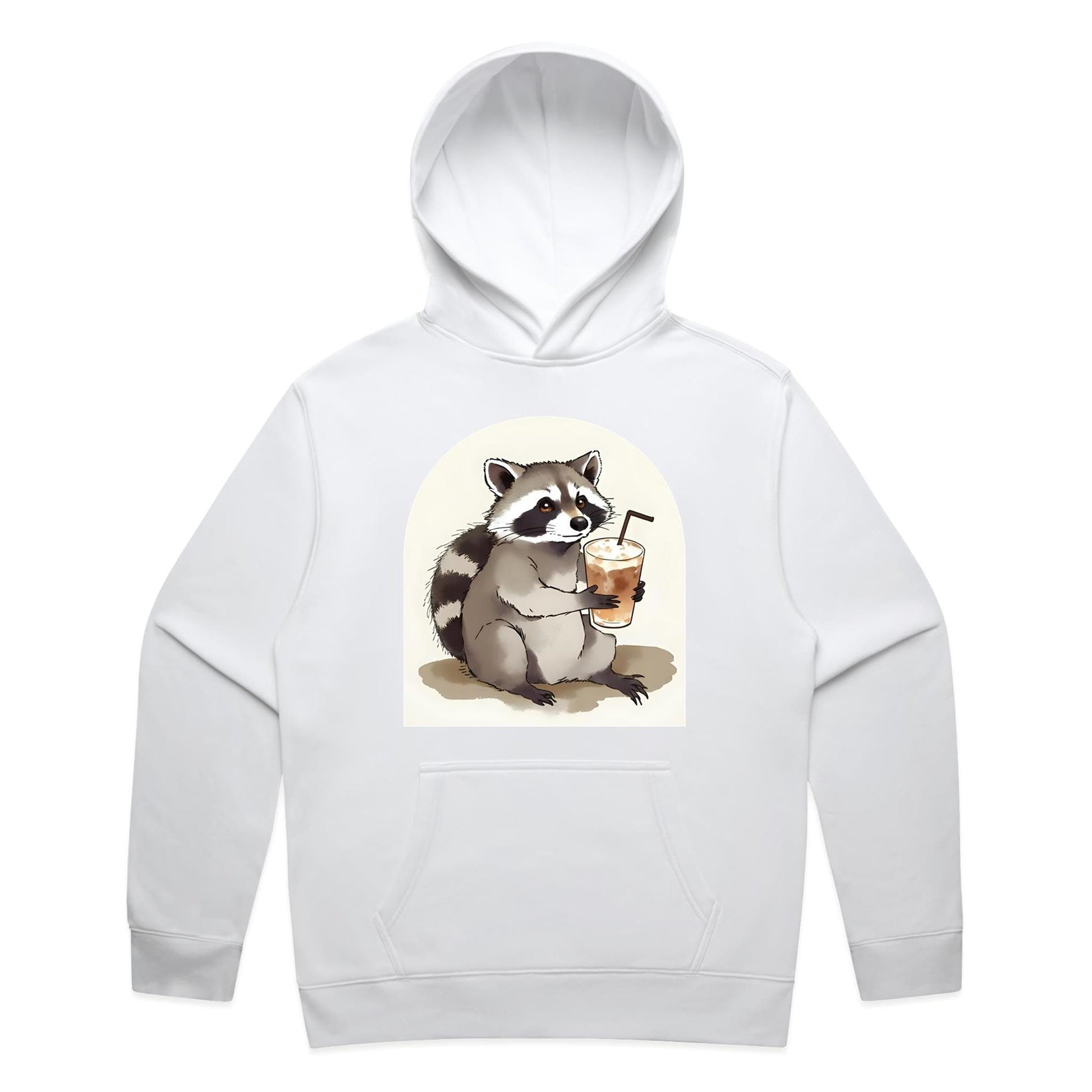 Iced Coffee Racoon Hoodie