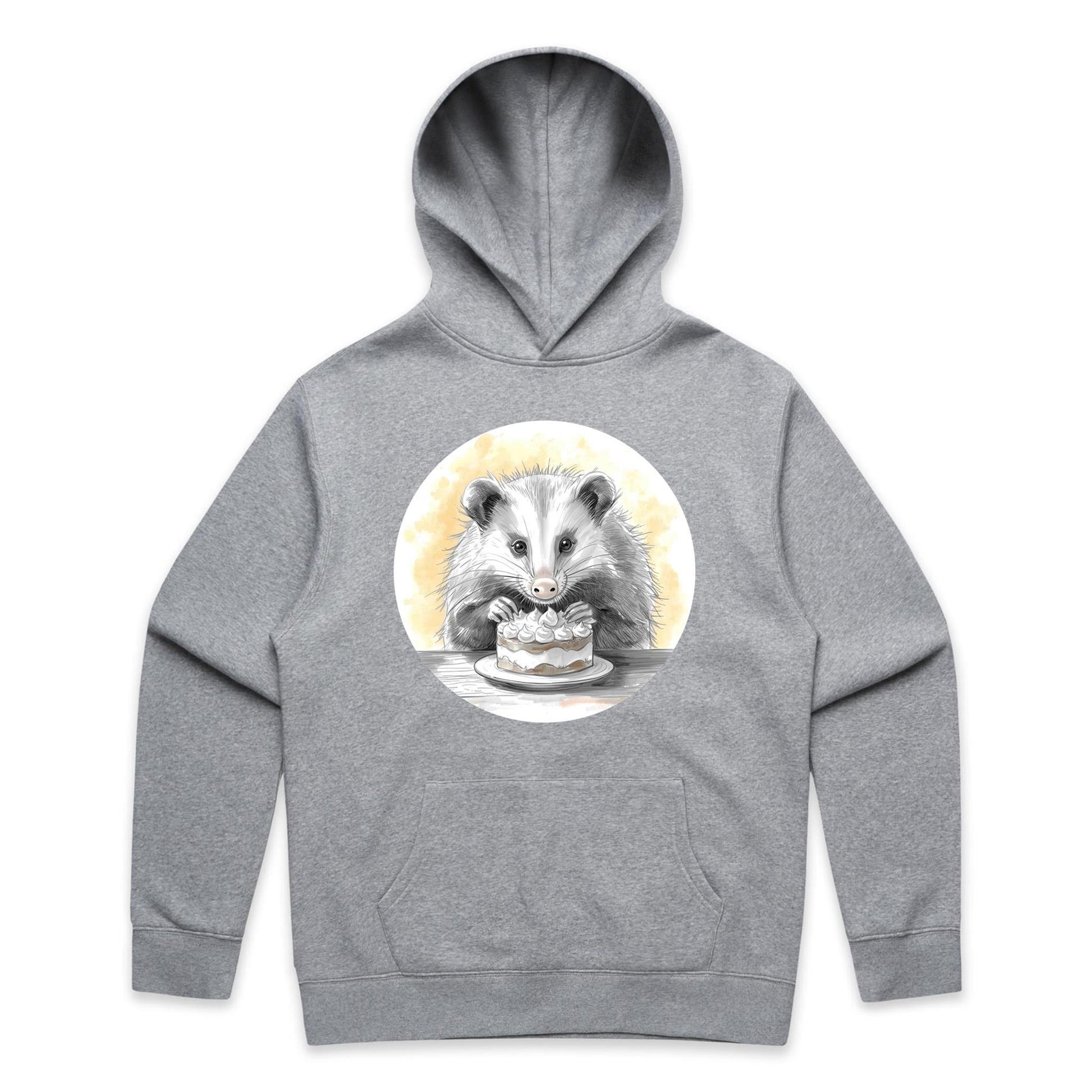 Opossum With Cake Hoodie