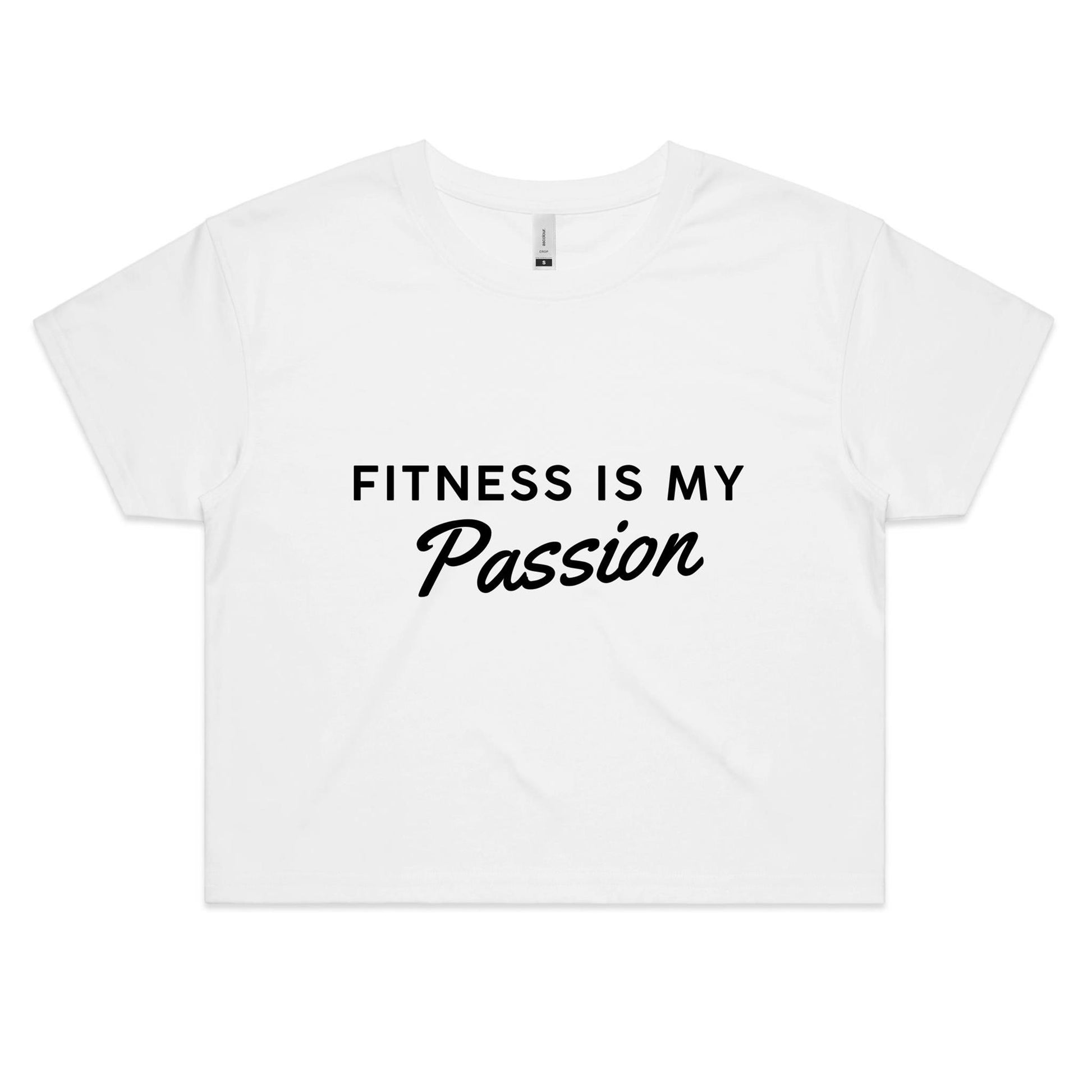 Fitness Is My Passion Crop Tee