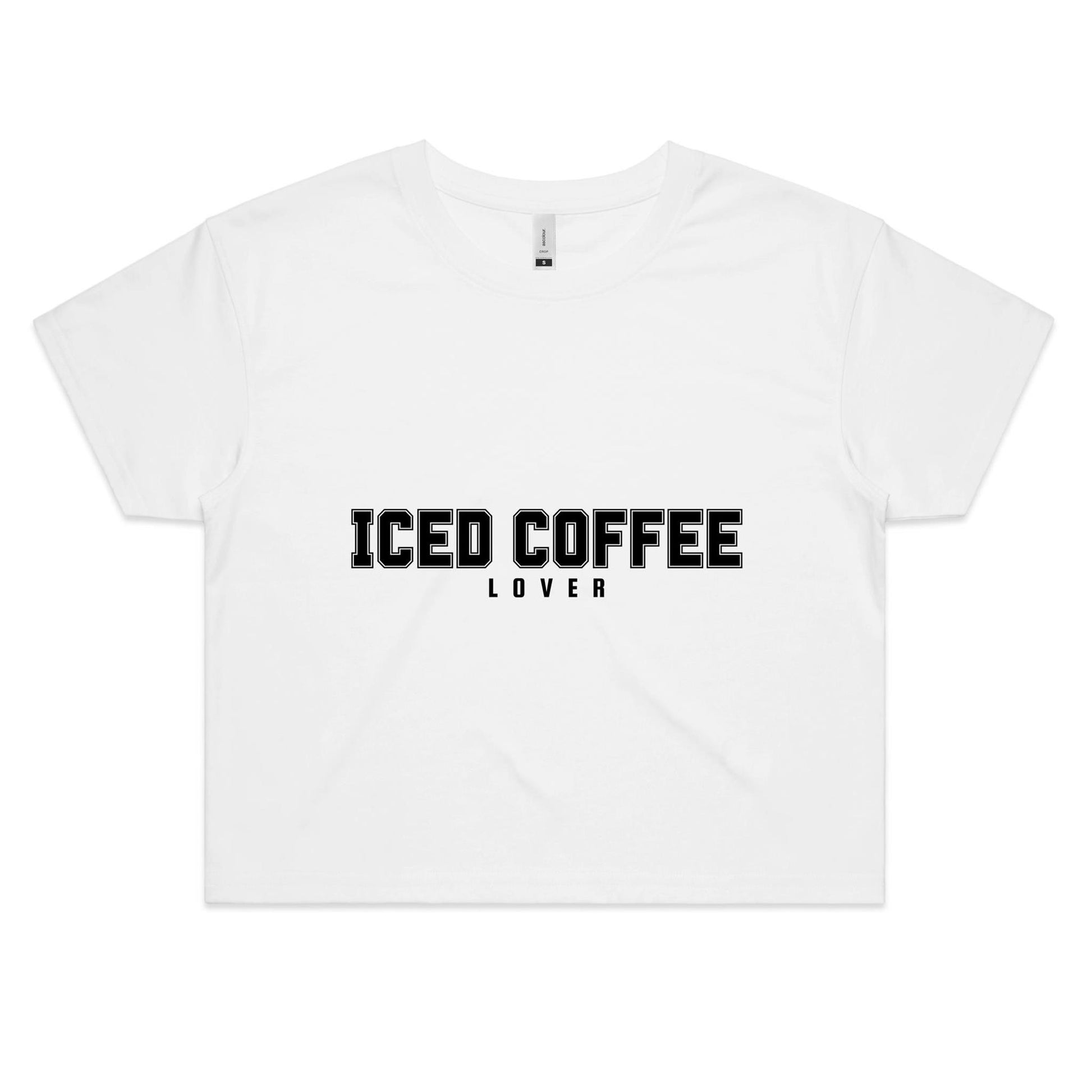 Iced Coffee Lover Crop Tee