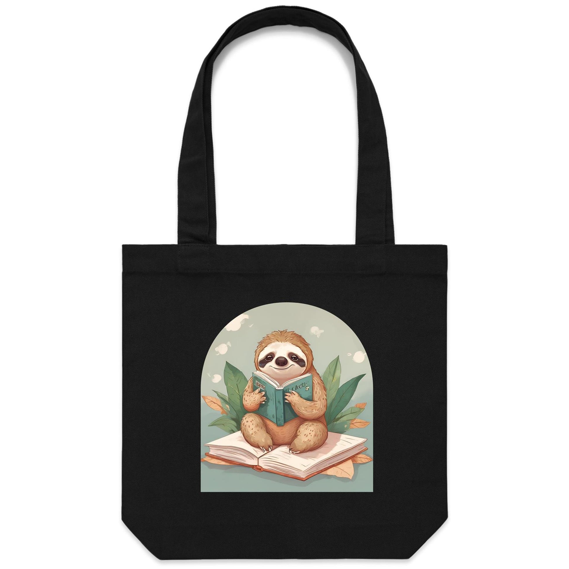 Reading Sloth Tote bag