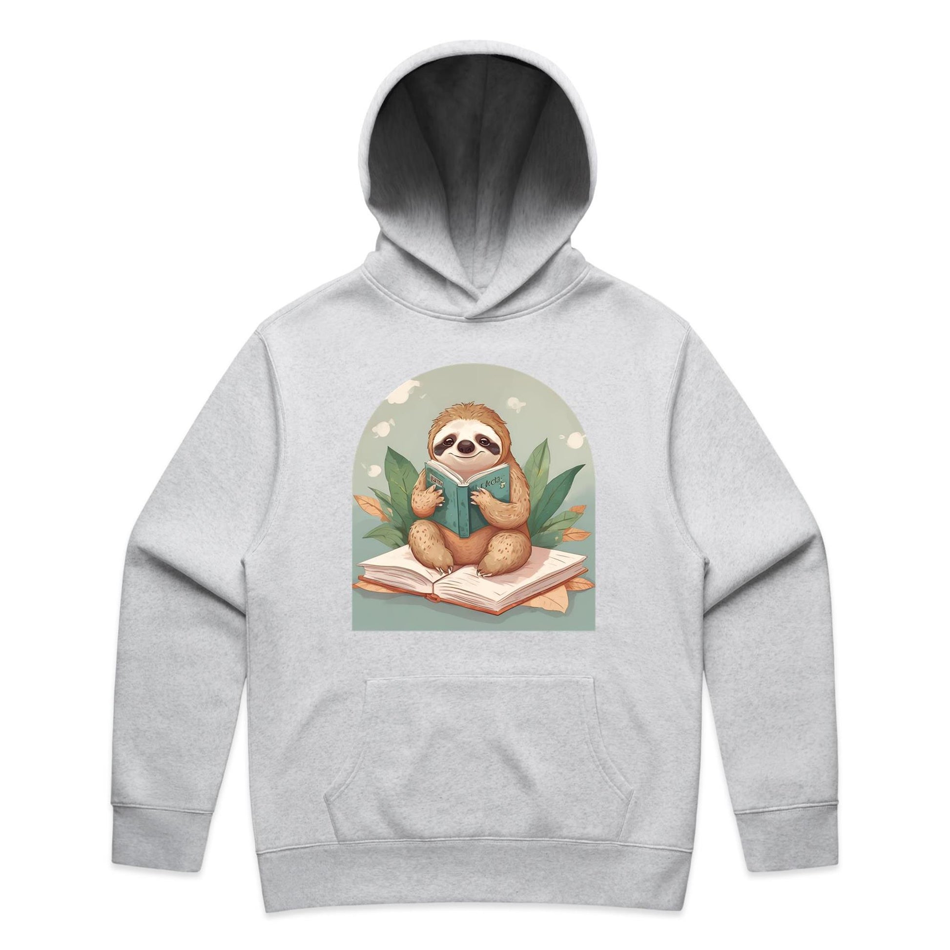 Reading Sloth Hoodie