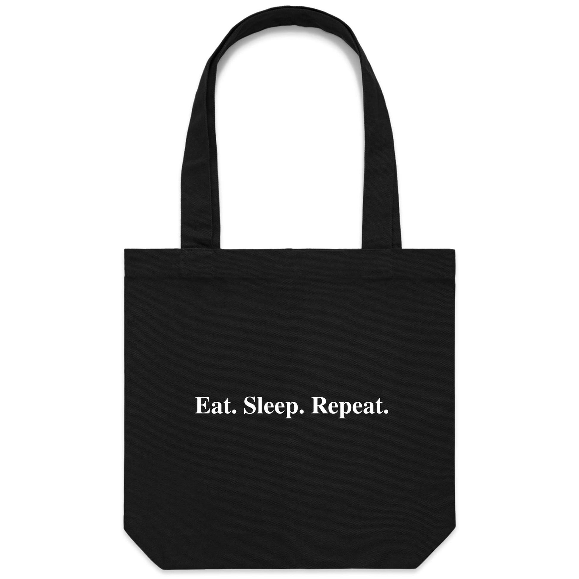 Eat Sleep Repeat Tote Bag
