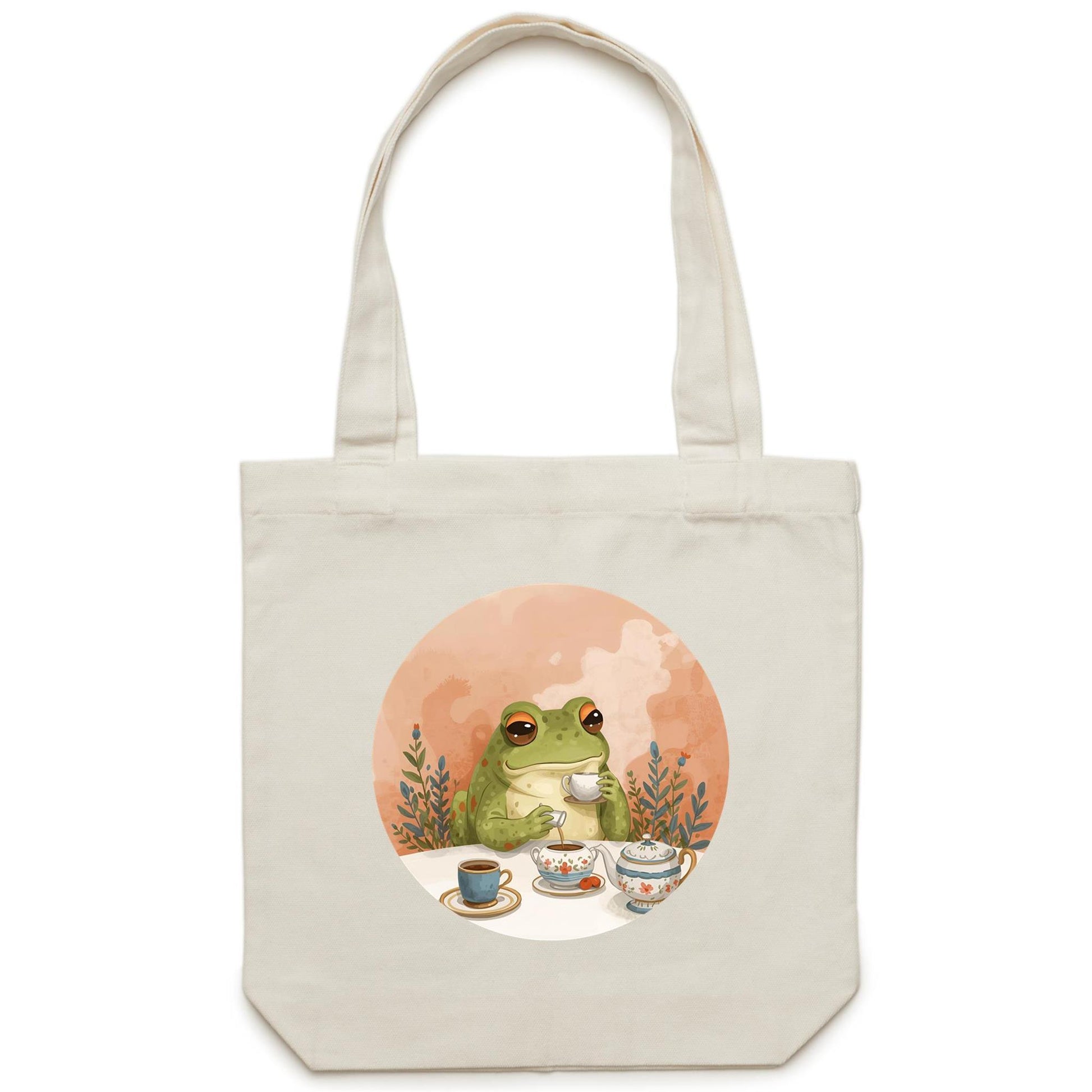 Toad Tea Party Tote Bag