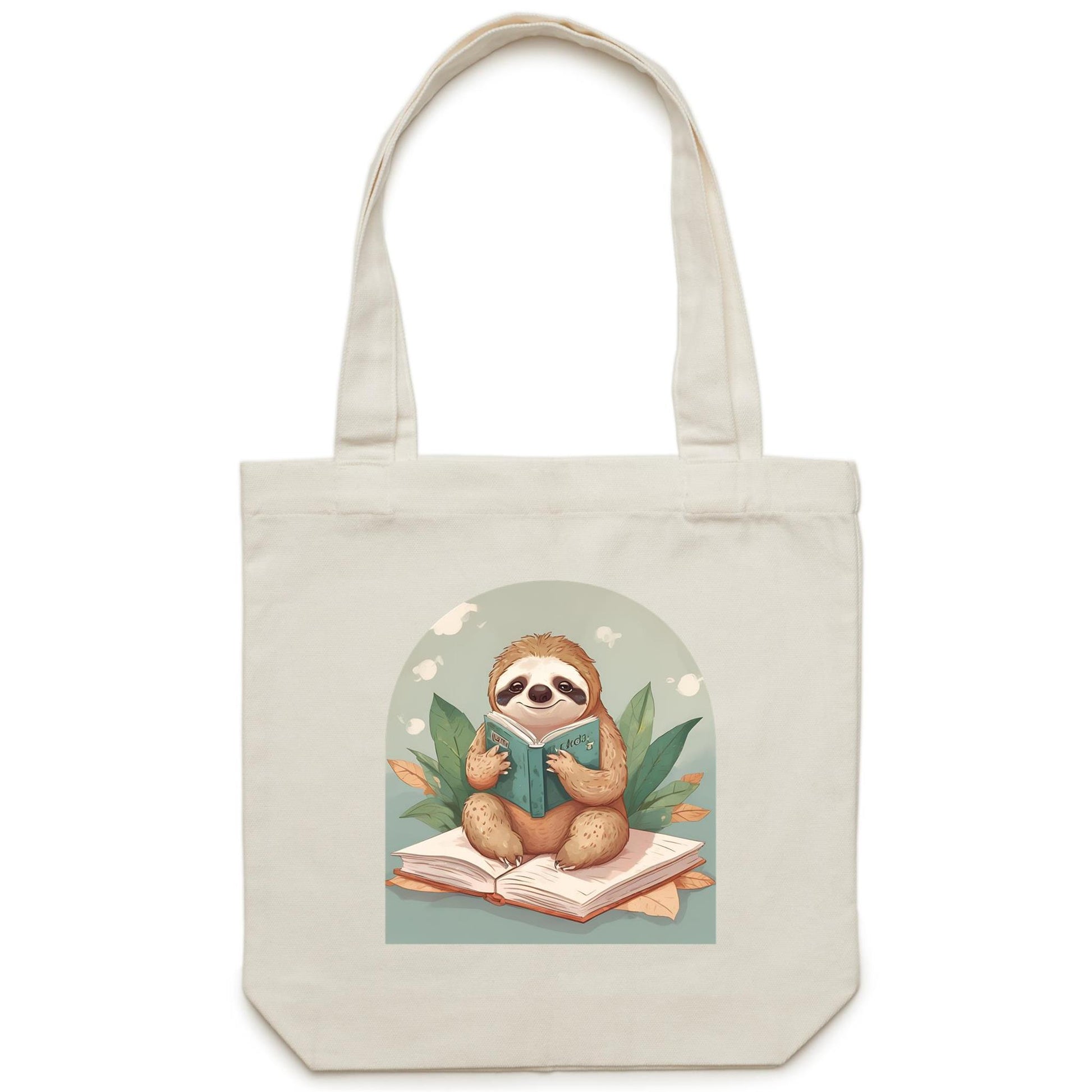 Reading Sloth Tote bag