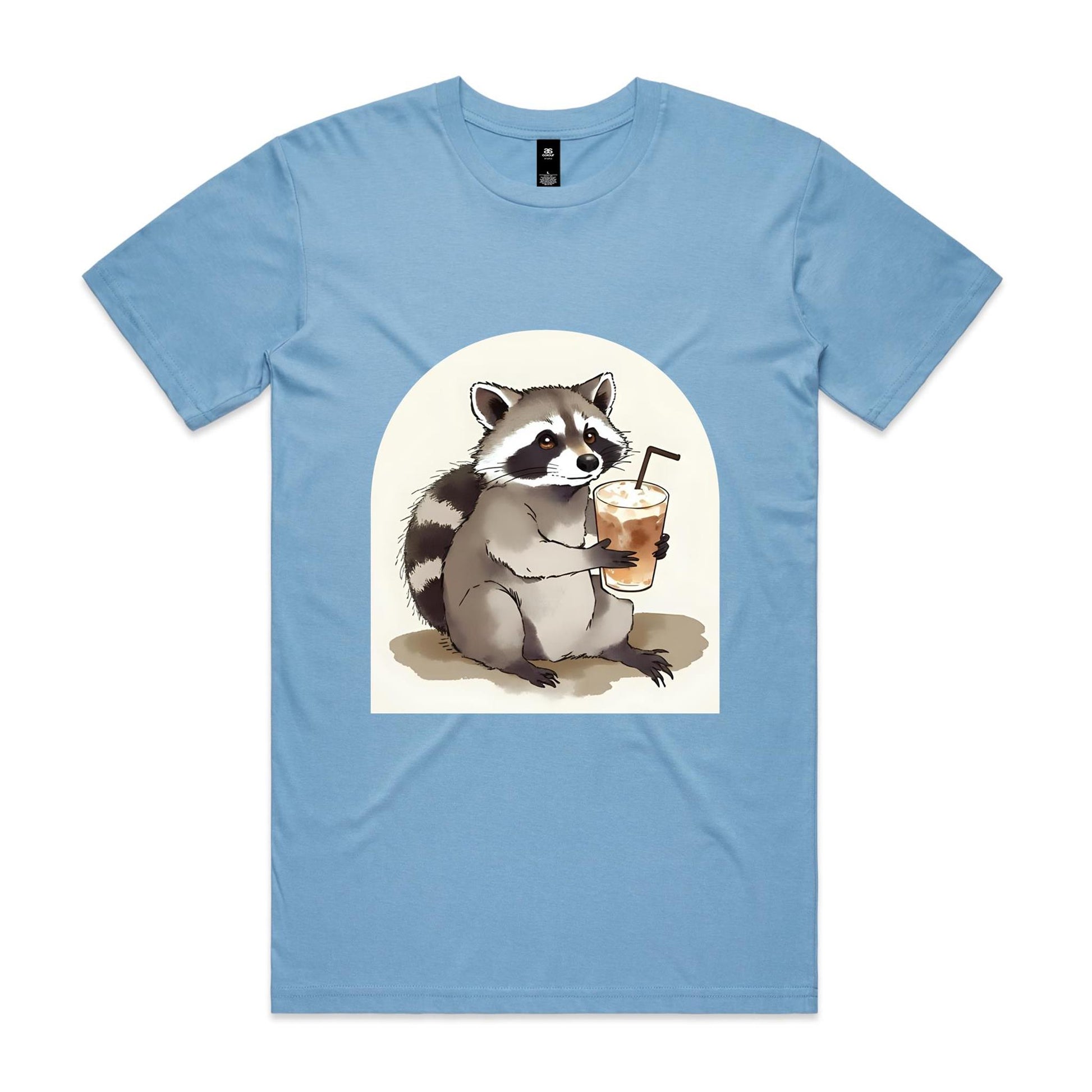 Iced Coffee Racoon T-Shirt