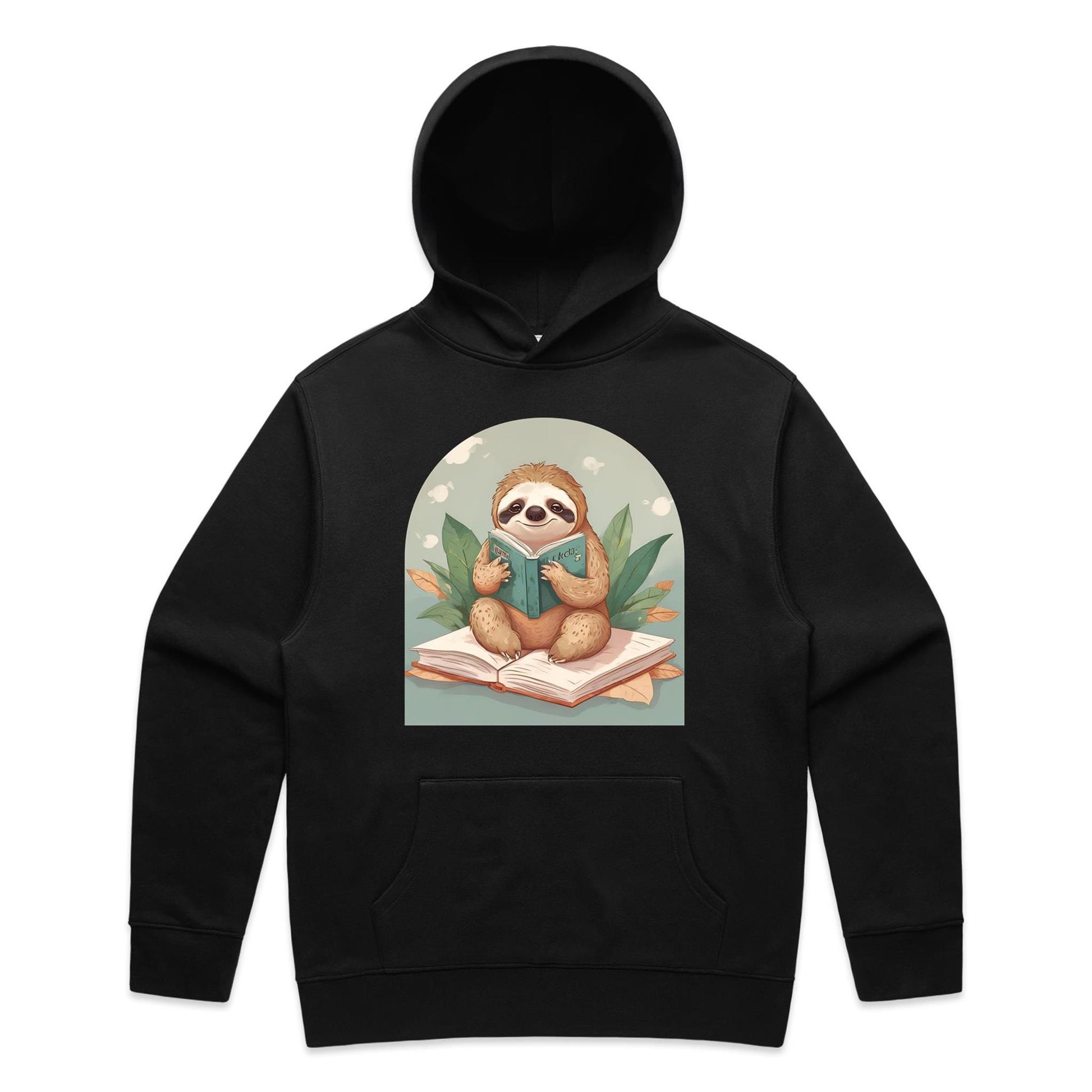 Reading Sloth Hoodie