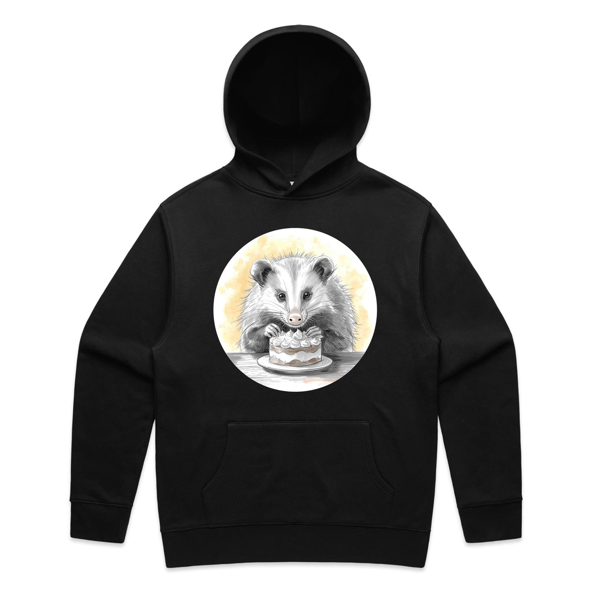 Opossum With Cake Hoodie