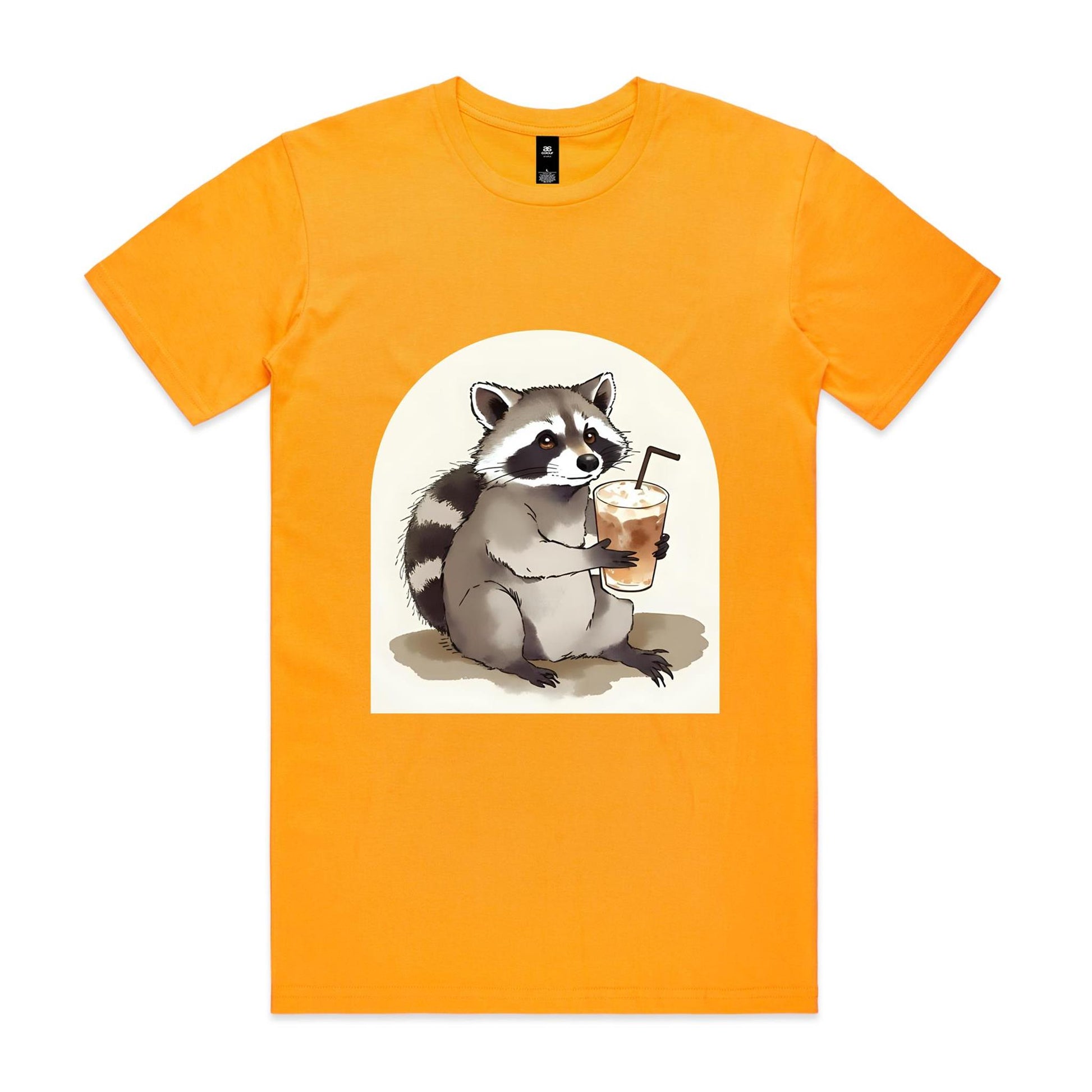 Iced Coffee Racoon T-Shirt