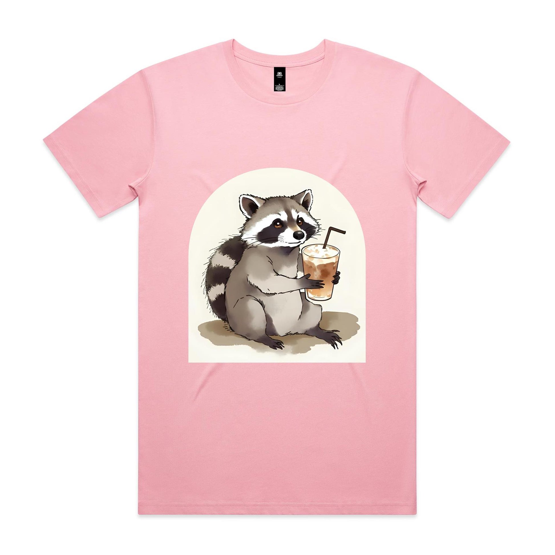 Iced Coffee Racoon T-Shirt