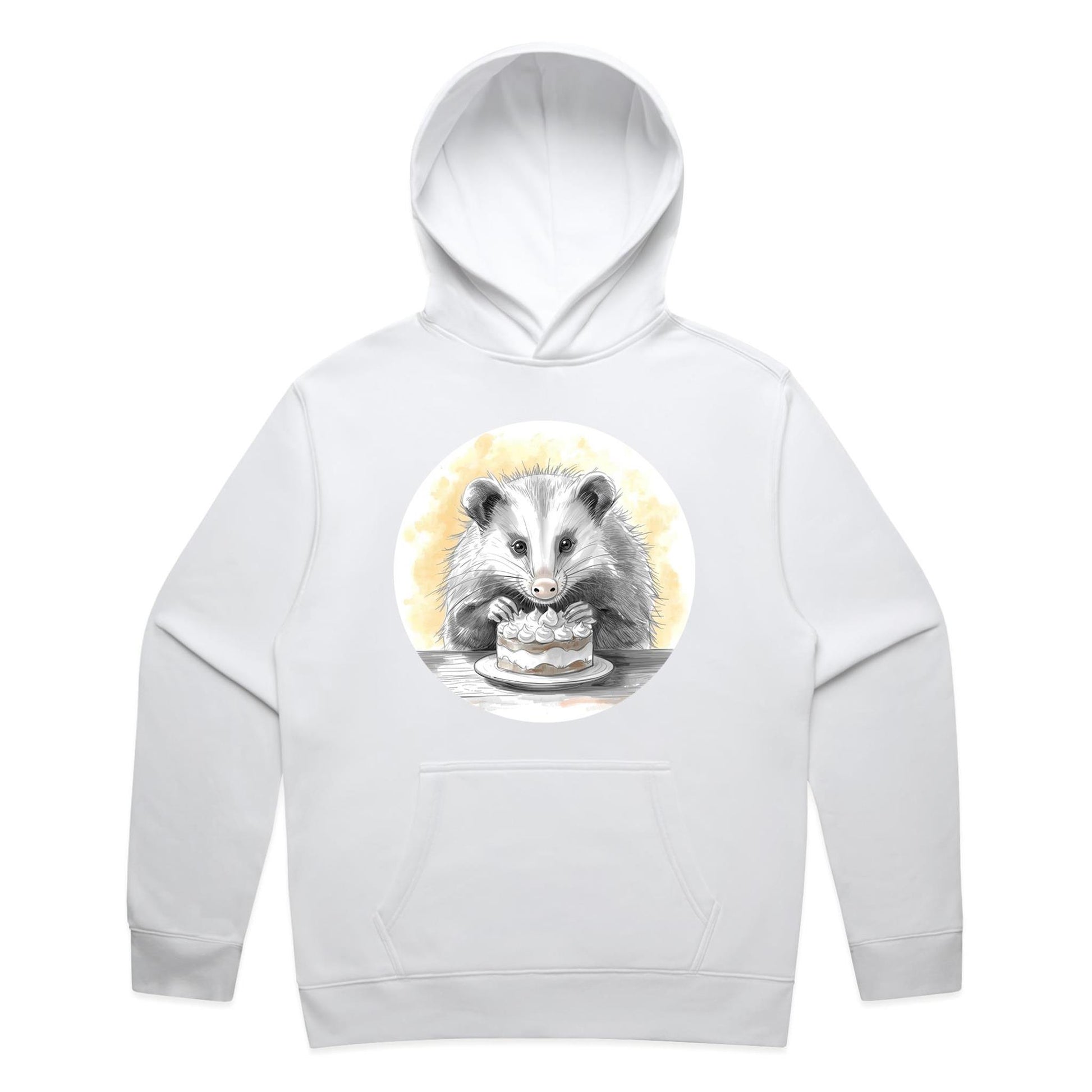 Opossum With Cake Hoodie