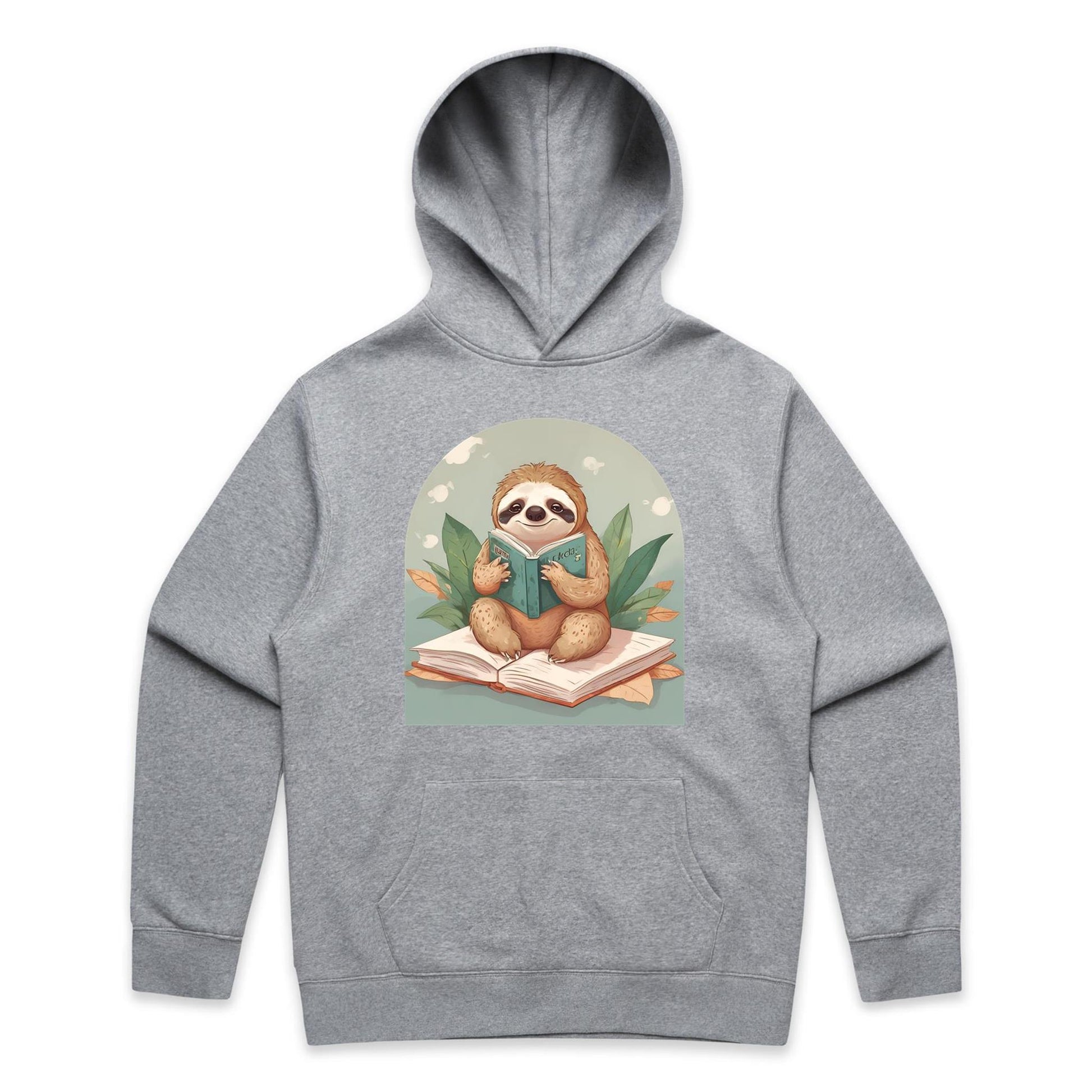 Reading Sloth Hoodie