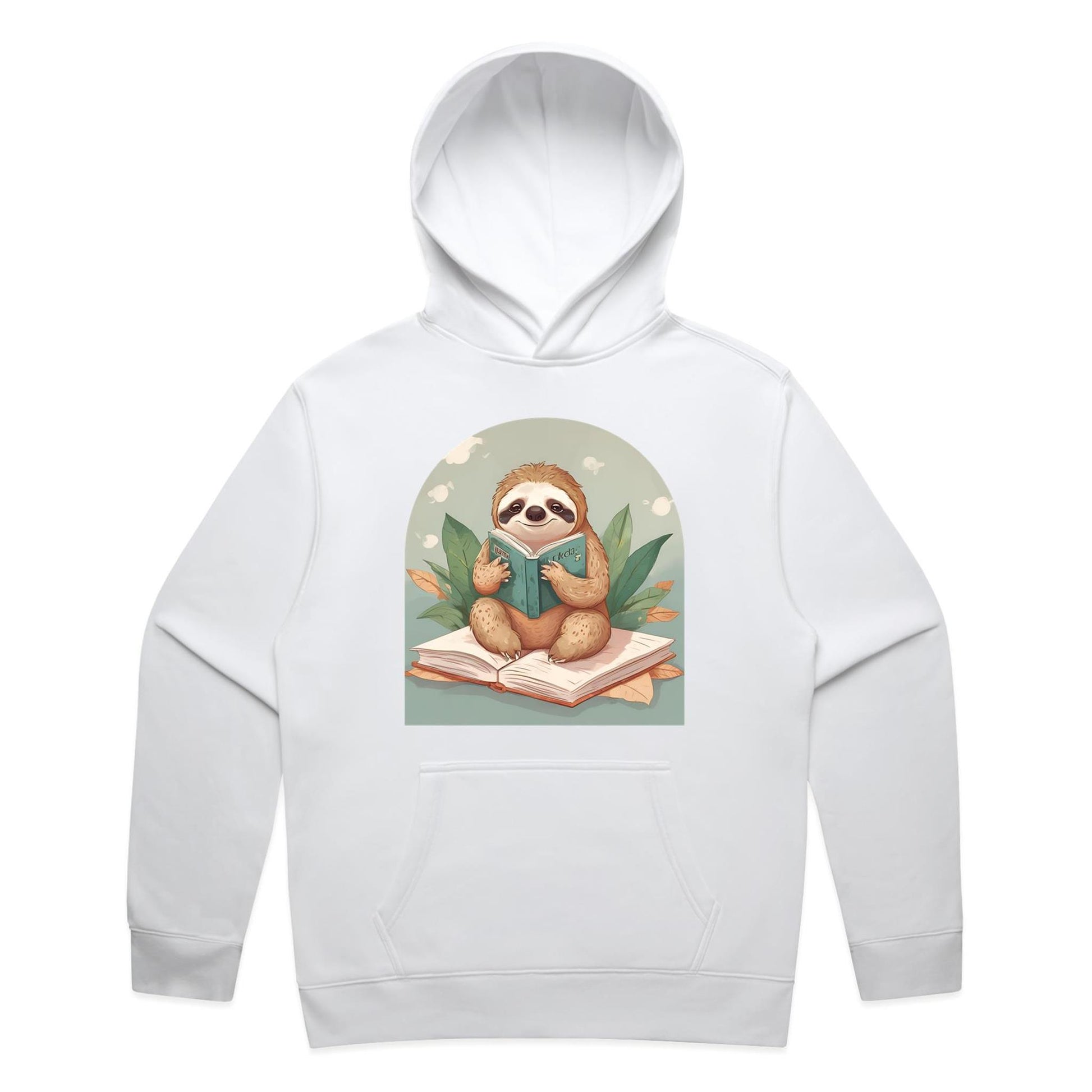 Reading Sloth Hoodie
